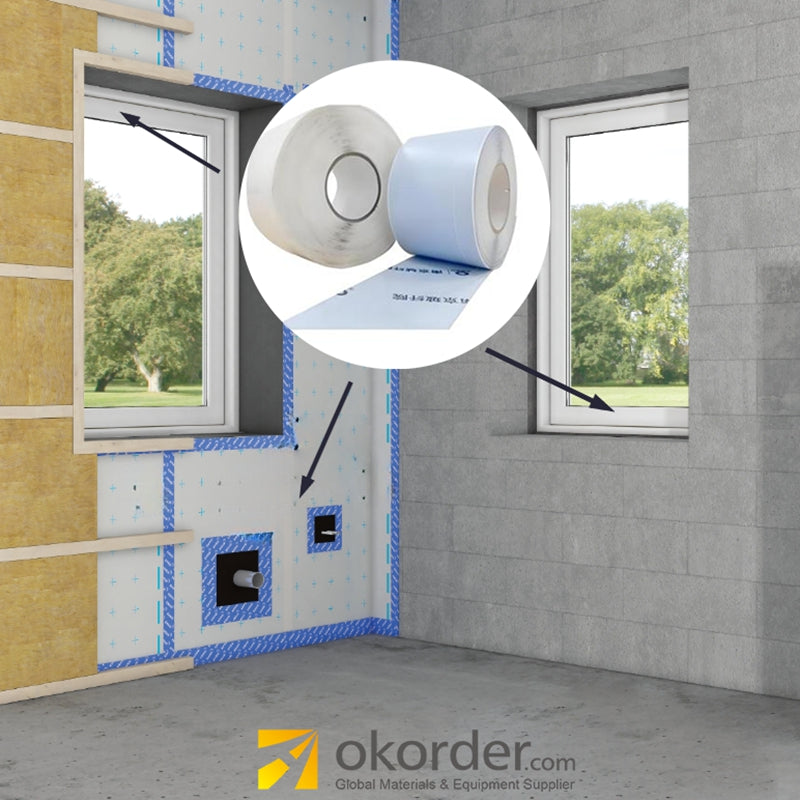 Airtightness Film Waterproof Film Self-adhesive type for Sealing for the Indoor Water Moisture Transmission